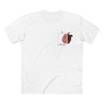 Brain > Heart Badge Tee